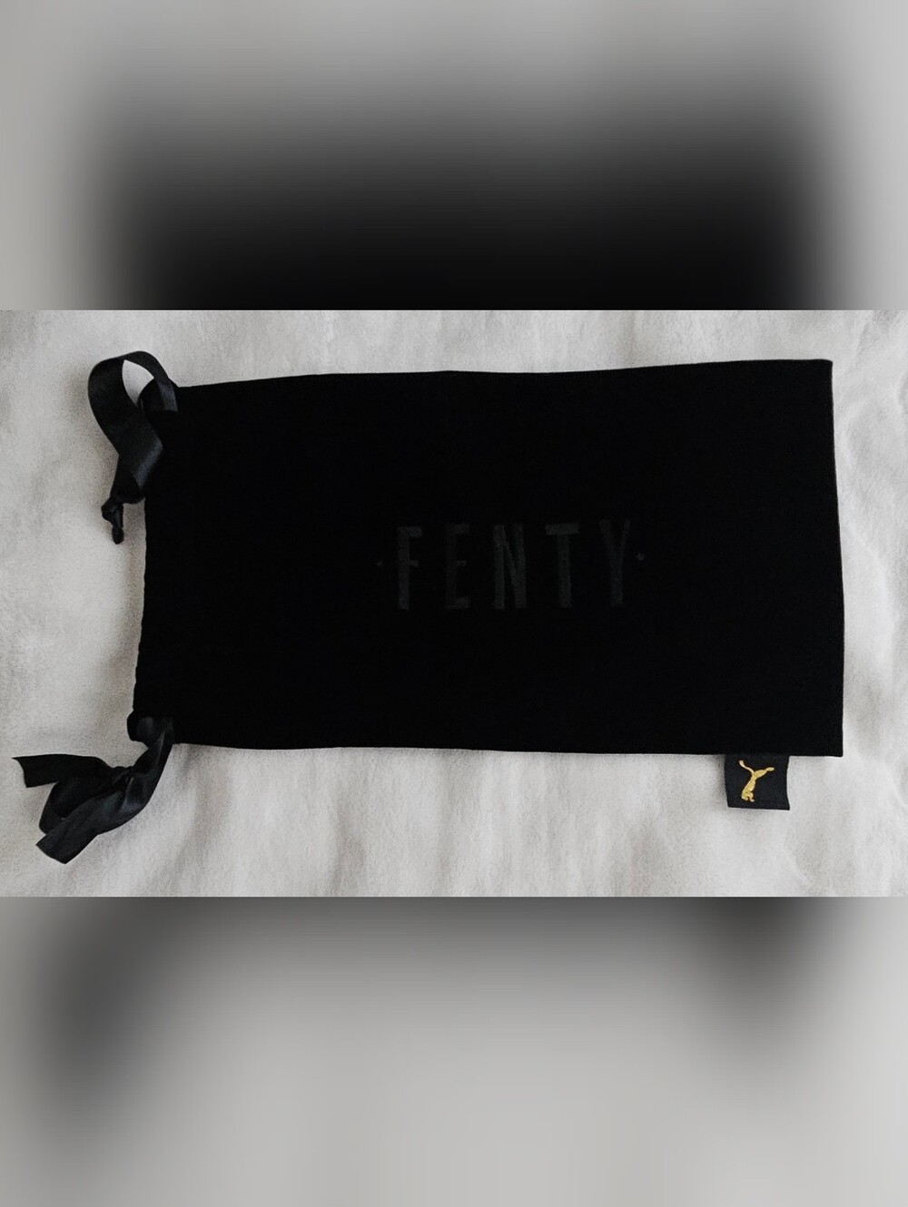 Fenty Black Velvet Shoe Dust Bag with Satin Ties